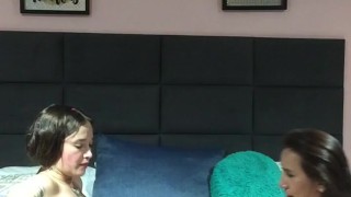 I have sex with a milf until I have an orgasm, we scissor.