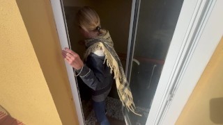 UNFAITHFUL WIFE SUCKS NEIGHBOR'S COCK IN THE LAUNDRY ROOM - CUM IN MY MOUTH - AMATEUR SPANISH MILF