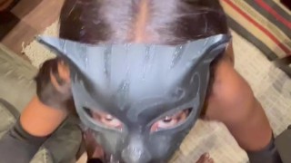 Met at a costume sex party took her home to deepthroat this dick . She married