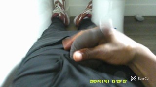 Huge Uncut BBC Ebony Teen Pulls Out his Monster And Strokes It For You In 4K+POV🔥🫣🙊