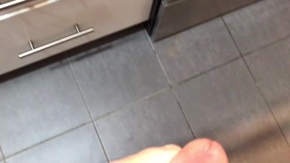 Pissing all over my kitchen stove and floor