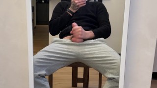 Guy jerked off and cum