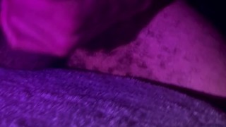 Artist cums on pedestal