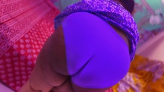 Saudi Hot maid removes her big ass clothes while clean my bed & I get Hot & masturbate after seeing