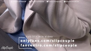 Cute Girl has fun in the whole furniture store - risky public handjob and fuck ! nearly caught !