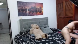 I ask my girlfriend to penetrate me with her harness until I have an orgasm.