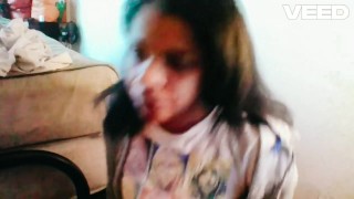 TRYING TO SUCK A BIG 10 INCH DICK for real