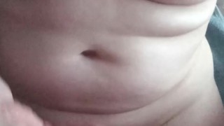 Handjob and cum on my pussy