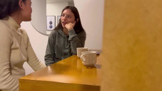 You always want to fuck in restaurant bathrooms!!! That makes my vagina happy....