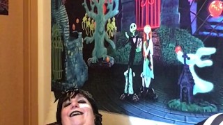 Nymeria Malfoy Hip Hop Wednesday cosplay, sex with The Thing and glass–dildo fucking