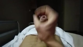 Big borner Roger at hospital handjob jacking off