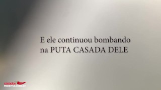 O corno cuckold me levou para o mato e me fodeu em público