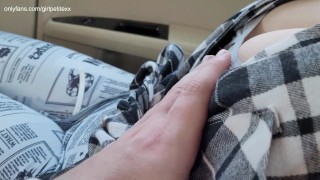 I let Stepbrother Touching My Big Natural Boobs