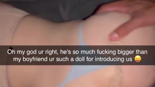 Night out with girls 🥰 means cheating with bigger cock, but I sent the wrong Snap to Boyfriend :/