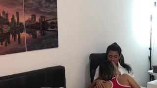 I have sex with my hot girlfriend in a hotel in the city.