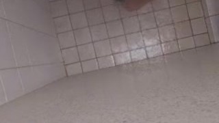 Aussie Slut at it again in the shower