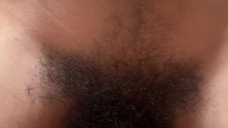 Cum on Hairy Pussy 💦 Husband Fucks Wife Missionary 💦 Cumshot on Bush 💦 Randomshuffle Real Couple