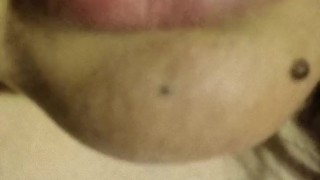 BBW Big Tits and Mouth Licking