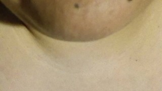 Big Tits Playing and Big Belly