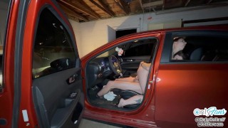 Sneaky teen fucks her boyfriend’s best friend in her boyfriend’s car