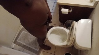 TAKING A PISS AFTER FUCKING HIS BITCH!!!!!!