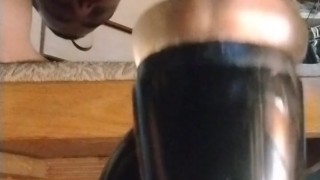 Autostroker milks my cock dry💪