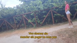 Punheta arriscada em público e mulher me pegou se masturbando!