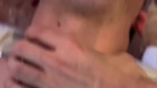 daddy gives deepthroat to his sexy twink