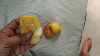 This Is First Time He Fucked An Apple And See How Destructive He Is || Loud Moan, Beg For Cum 💦