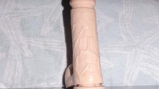 Dildo makes me drip cum all over feels so good