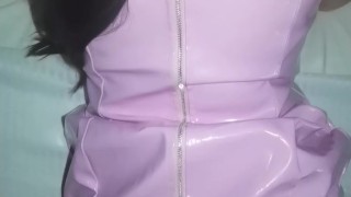 Leather Rosa Mi pareja me deja lista para un trio