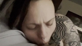 goth slut stayed the night a head - so I gave it to her real good