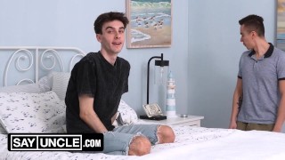 Live Stream Prank that Turns into a Full-Blown Sex Fest with Two Hot DILFs