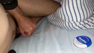 Huge cumshot wide-open piss slit and big mushroom head