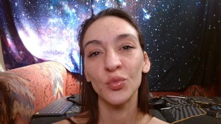 Sending you kisses as I am pleasing myself