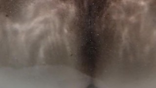 Enjoying the jacuzzi jets😉