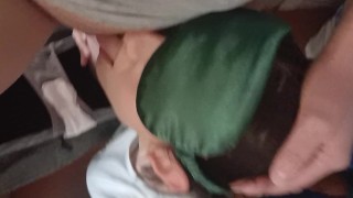 I blindfolded my girlfriend so she wouldn't see that she was licking our neighbor's pussy - IkaSmokS