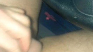 Risky Public Parked Car Masturbation Until I Cum Hard and Swallow My Load For You