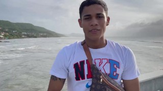 Muscle Latino boy Lucian Reed shows off his hot body