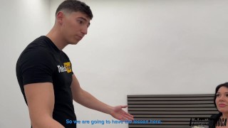 We Give My Classmate a DP and Creampie Along with My English Teacher