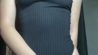 Voice cracking as squirt floods the bed