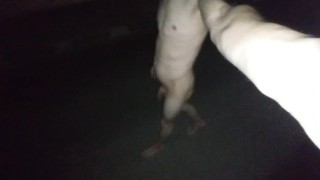 Walking naked on the street