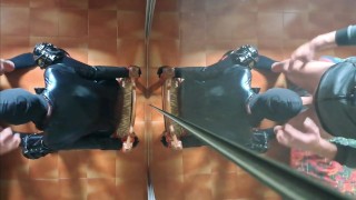 Milf chairtied and I fuck her face for 10 minutes until I cum in her mouth