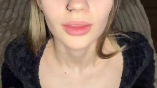 Little slutty with her ahegao and deep throat