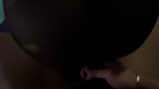 She rips her stockings and puts it in her anus herself (part 2)