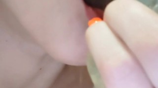 Curvy Sexwife Deepthroats Dildo in Hot Solo