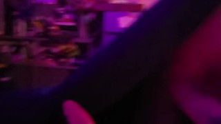 Surprise blowjob while watching tv