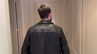 latex catsuit & leather jacket spy captured