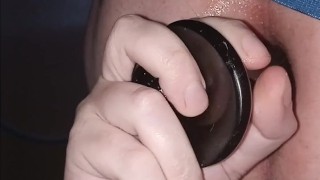 Stuffing my hole with this bbc dildo