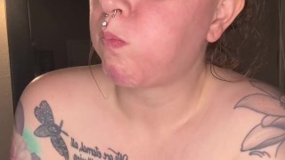 Chubby Girl Smoking Naked